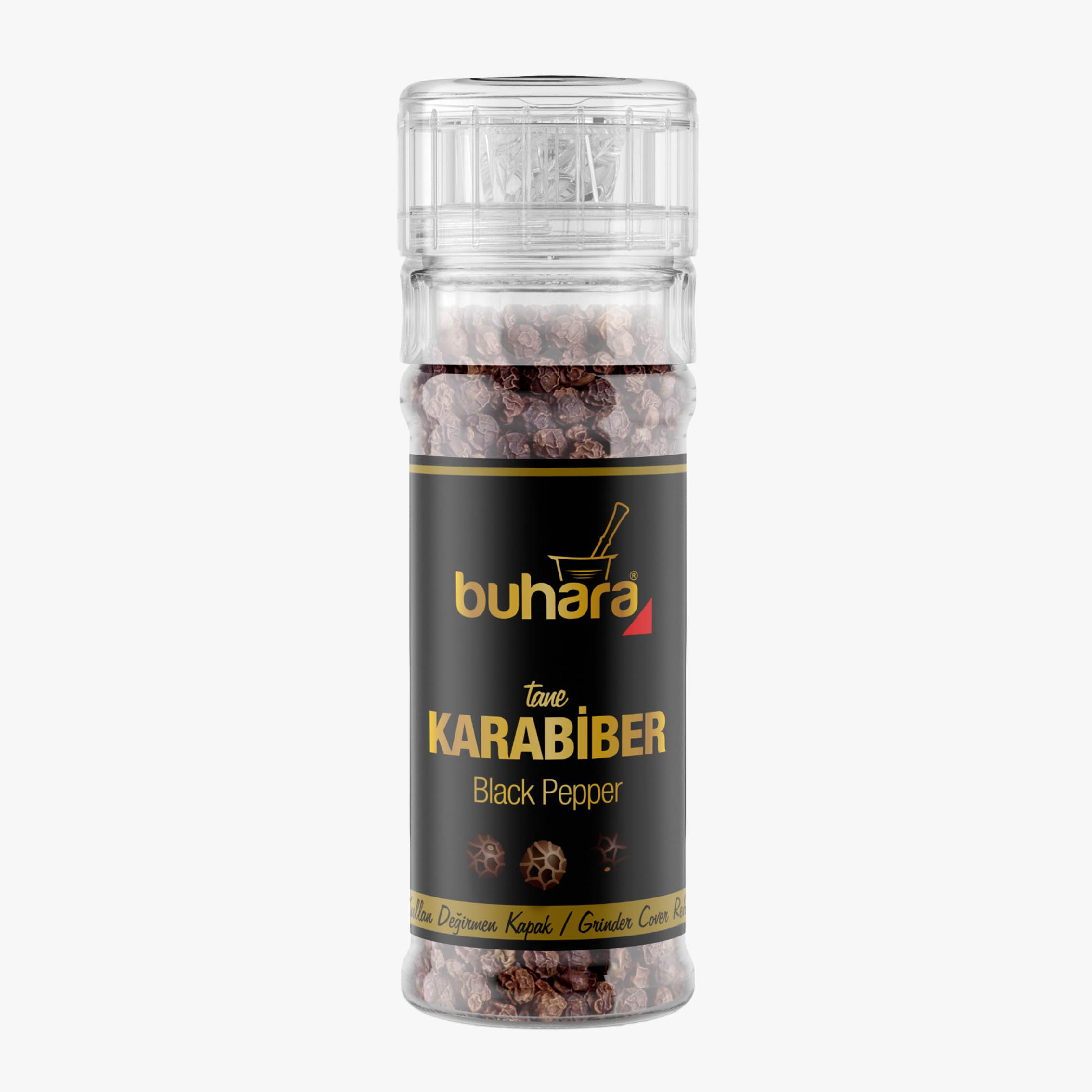 Buhara Karabiber Tane Değirmen Cam 50g
