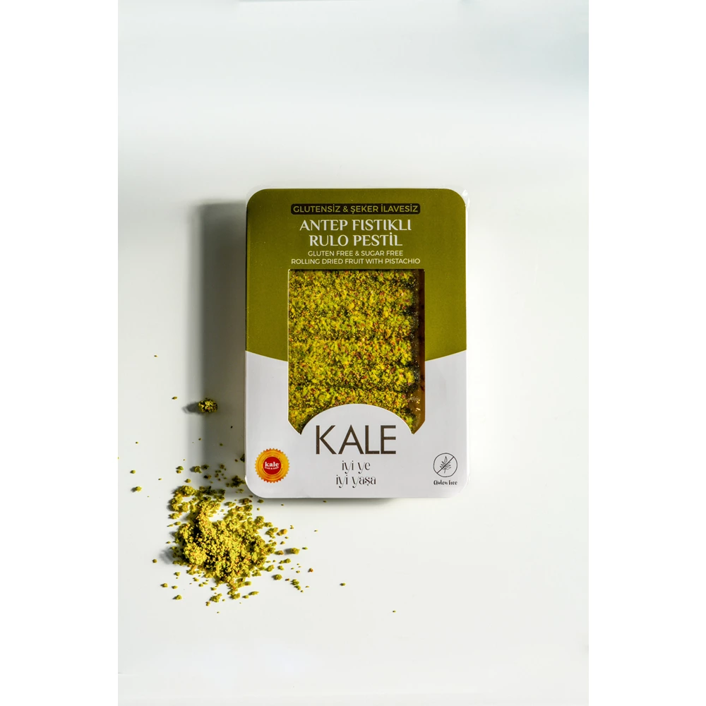 Glutensiz - Şeker İlavesiz Karabuğdaylı Antep Fıstıklı Gümüşhane Rulo Pestil 230 g