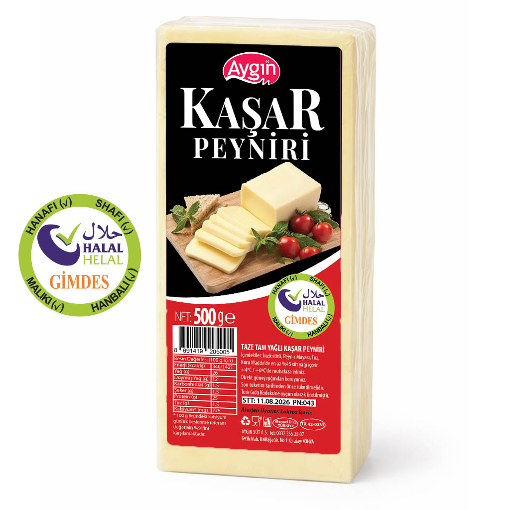 Özel Kaşar Peyniri (Tam Yağlı) Aygın 500g