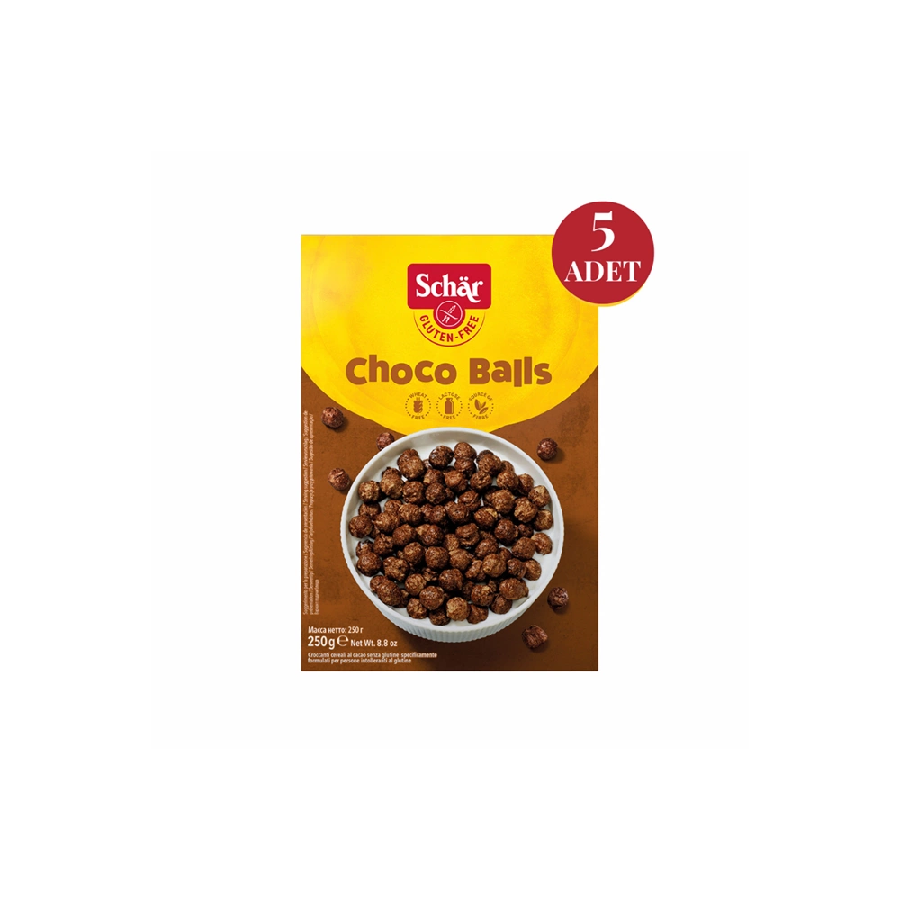 Choco Balls Glutensiz Çikolata Kaplı Mısır Gevreği 250 gr (5 ADET)