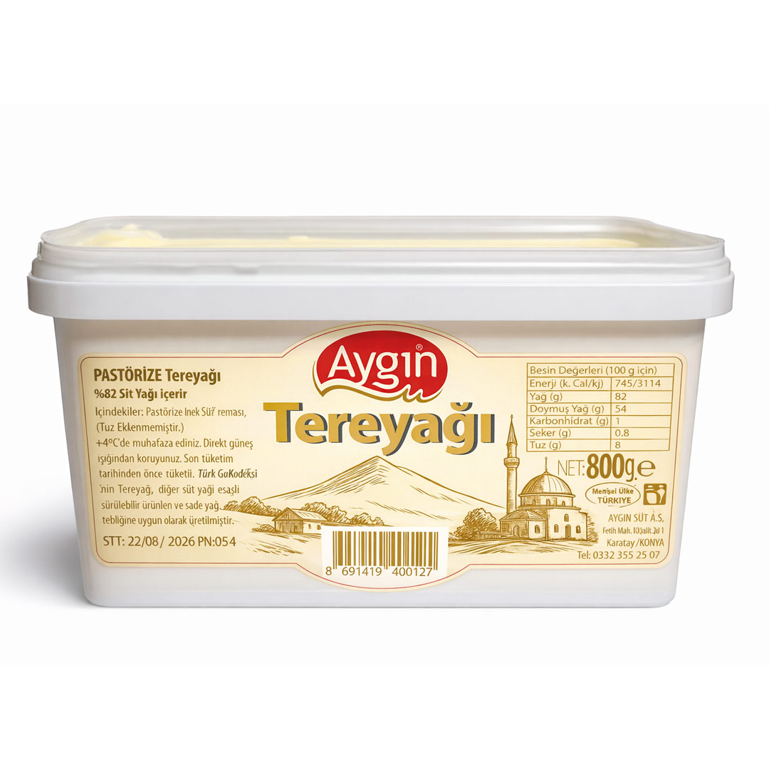 Tereyağı Aygın Kutu 800g - (TEREYAĞI)
