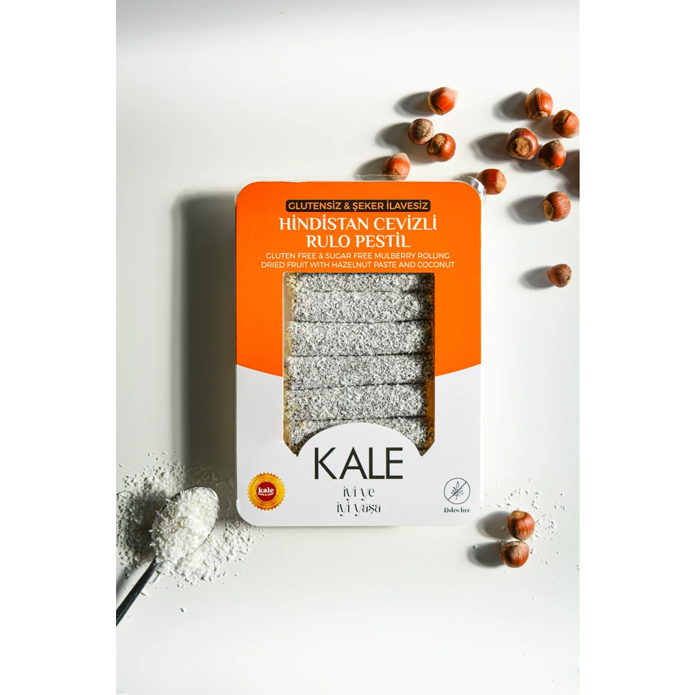 Glutensiz - Şeker İlavesiz Karabuğdaylı Hindistan Cevizli Rulo Pestil 230 g