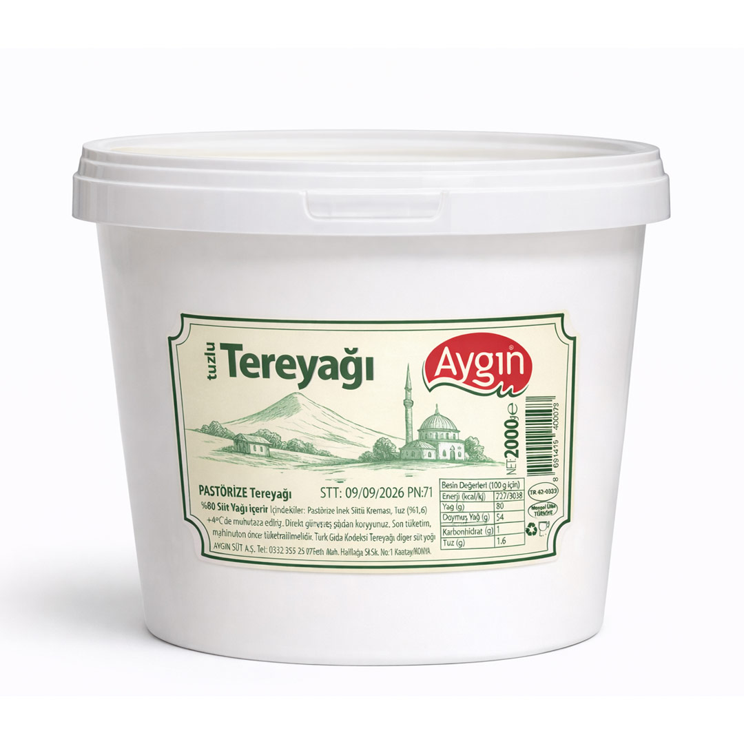 Aygın Tereyağ Tuzlu 2 Kg