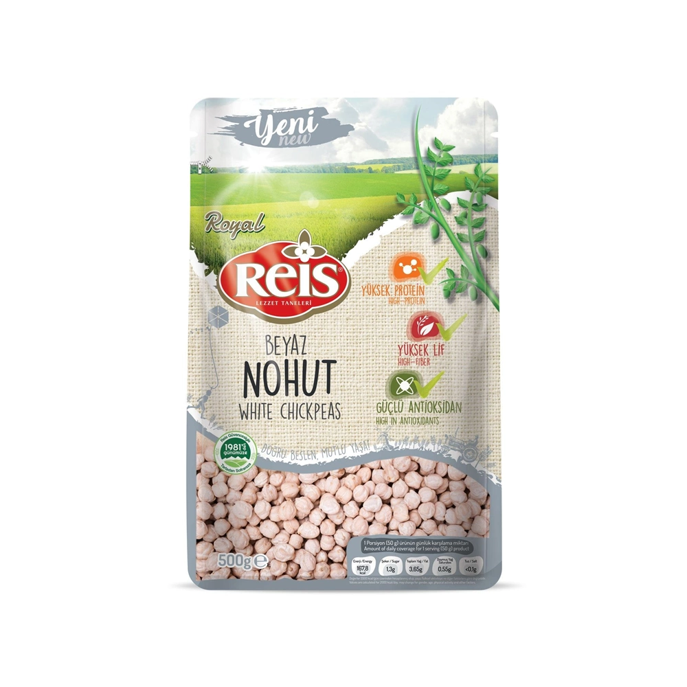 Royal Kalitesiyle Yüksek Lif Yüksek Protein Güçlü Antioksidana Sahip 500 gram Beyaz Nohut