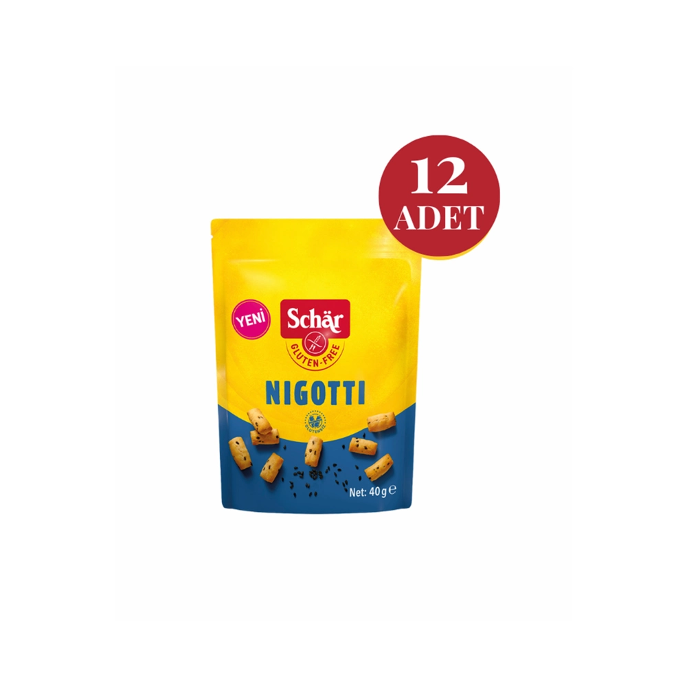 Nigotti Glutensiz Çörek Otlu Kraker (12 Adet)