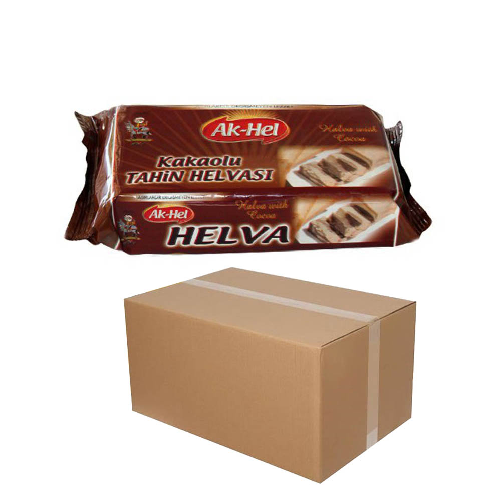 Kakaolu Helva TOPTAN Ak-hel 500g 24 Adet