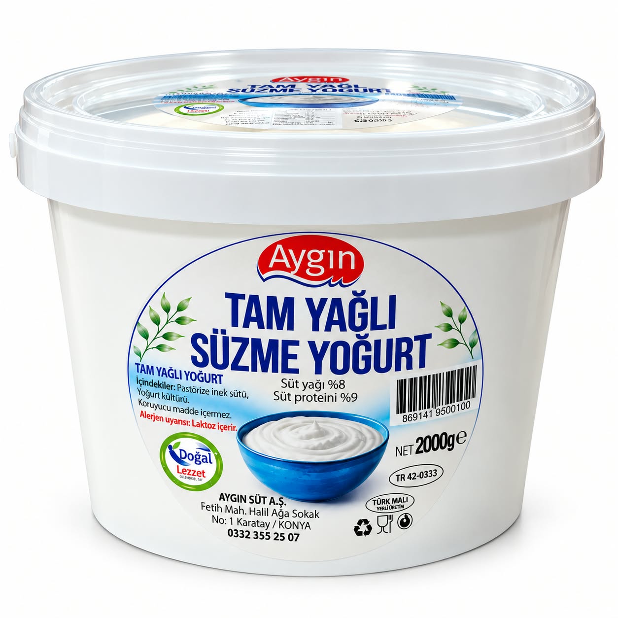 TAM YAĞLI SÜZME YOĞURT 2 KG 