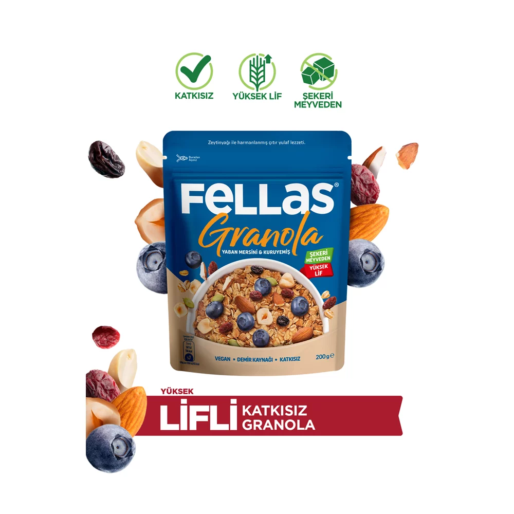 Granola - Yaban Mersini & Kuruyemiş (200 g)
