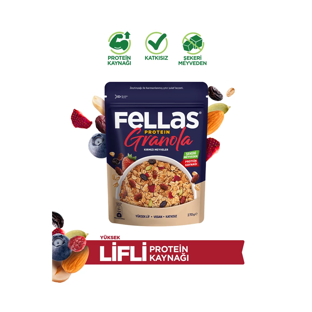 Protein Granola - Kırmızı Meyveler (270 g)