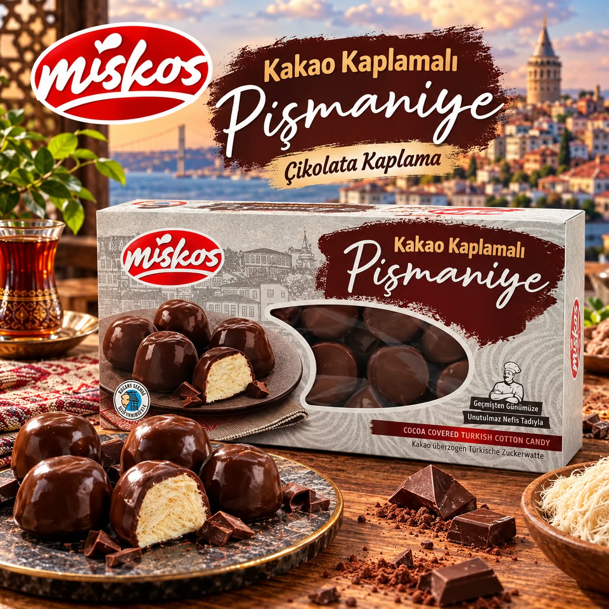 MİSKOS KAKAOLU KAPLAMALI PİŞMANİYE 200 GR 