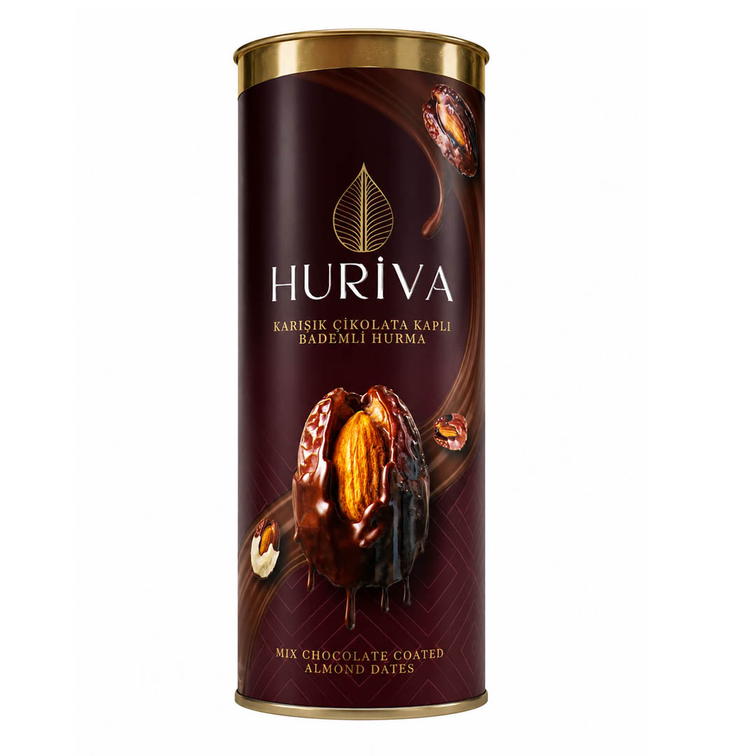 HUVARİVA 200 GR KARIŞIK ÇİKOLATA KAPLI HURMA K